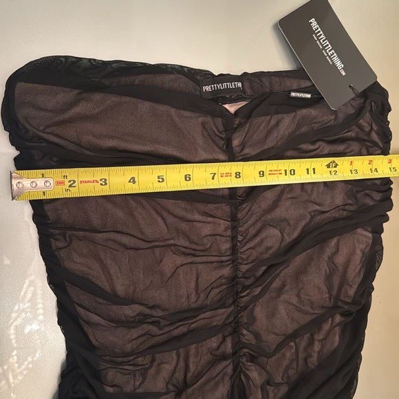 PRETTY LITTLE THING Black ruched fully lined brand new leggings Sz.12 with tags - Picture 10 of 12